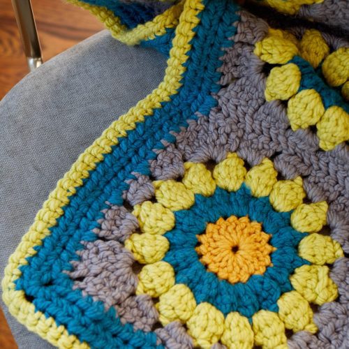 BasixSuperBulky CrochetMotifThrow 3