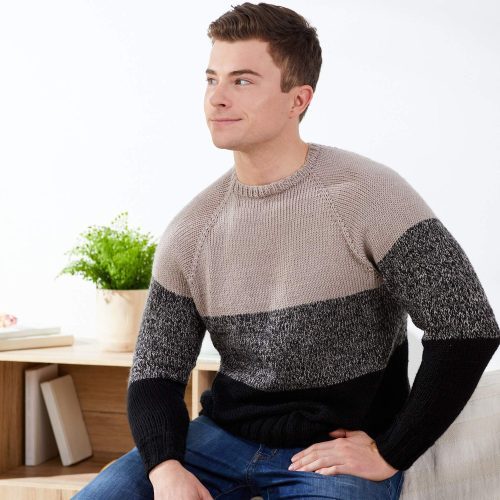 Bobbin RaglanPullover MaleModel 2