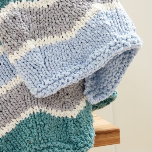 ChunkyCotton ChunkyChevronBlanket 2