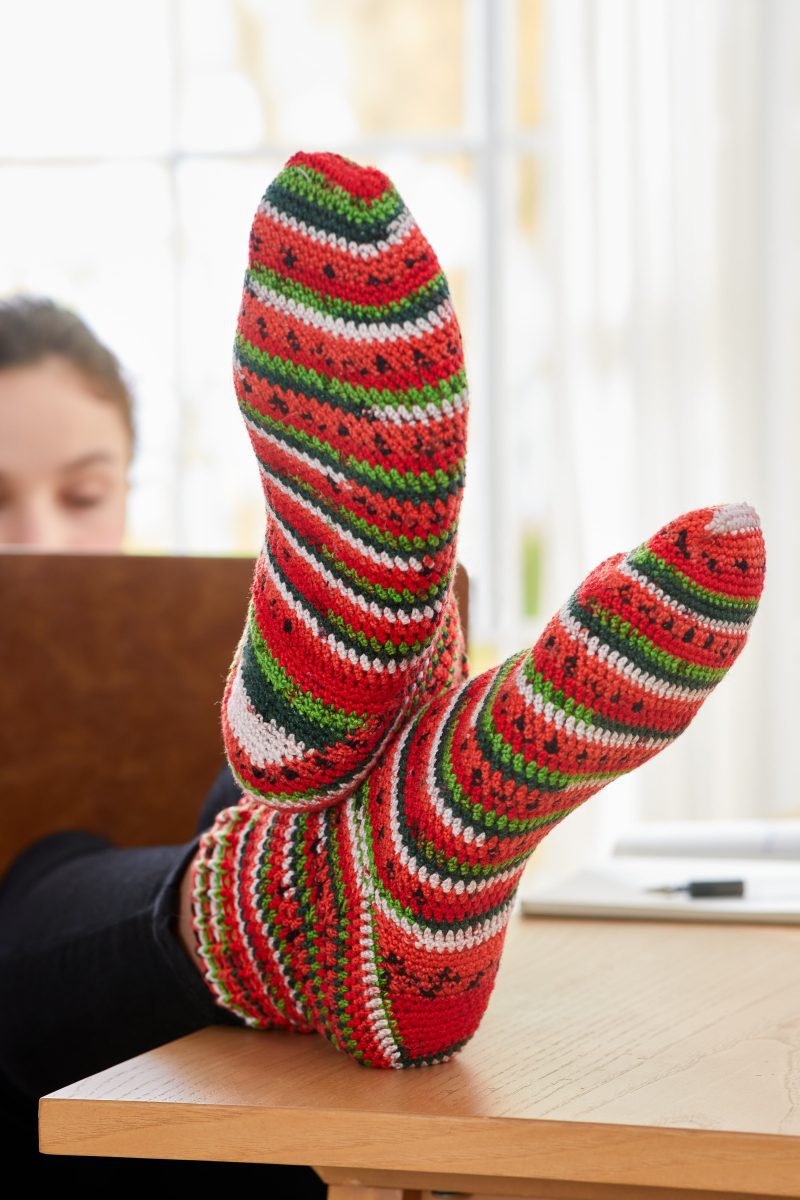 Fruits WatermelonCrochetSocks